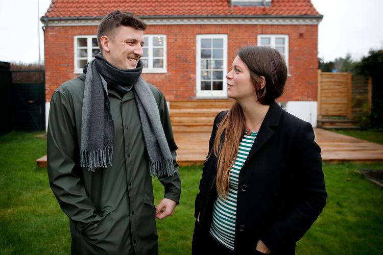 Rasmus og Mie ledte efter lejlighed i København, men under jagten kom de længere og længere væk og endte i Frederikssund.
   Foto: Jens Dresling