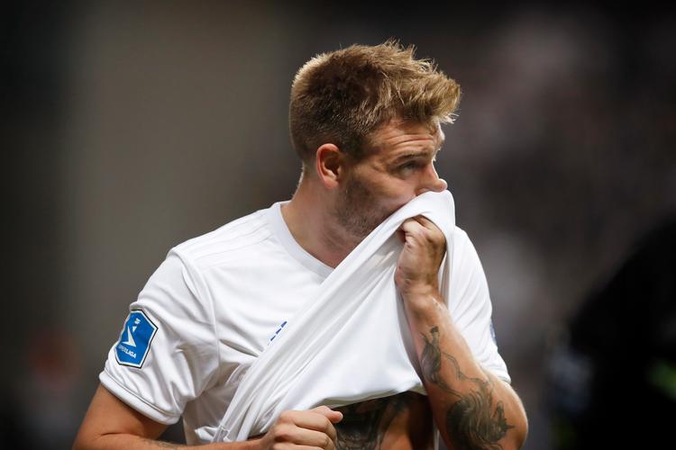
    ÅRETS PORTRÆT: Superligafodbold i Parken: FCK - FC Midtjylland. FCKs Nicklas Bendtner.

   Foto: /POLFOTO