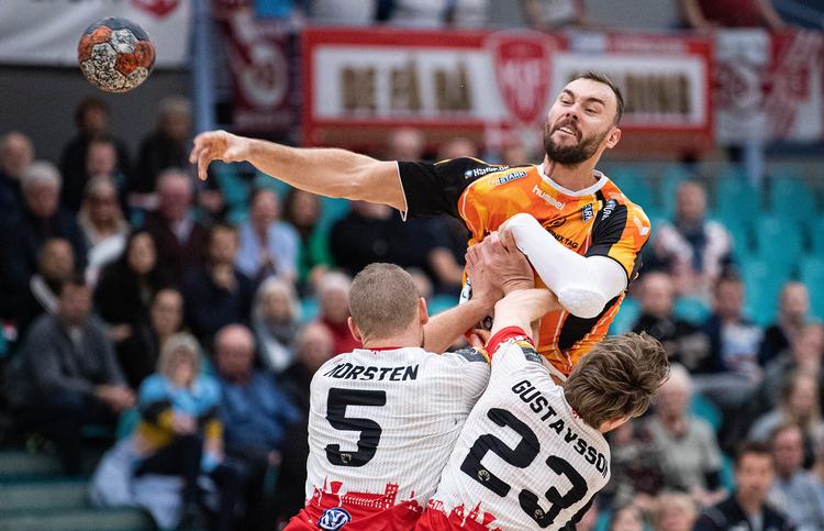 Ligatopscorer Nikolaj Læsø siger til sommer farvel til Aarhus Haandbold og skifter til topholdet Aalborg.
   Foto: Claus Fisker/Ritzau Scanpix