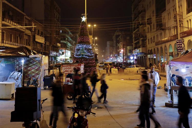 Tripolis Al-Nour plads. Den libyske oprørsleder Khalifa Haftar, som har base i det østlige Libyen, opfordrer i en tv-tale torsdag sine styrker til at gå ind i de centrale dele af hovedstaden Tripoli. Foto: Ibrahim Chalhoub/Ritzau Scanpix