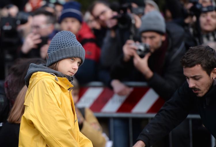 Greta Thunberg var fredag i Torino i Italien. Nu vil hun holde en pause og tage hjem til jul. Foto: Filippo Monteforte/Ritzau Scanpix