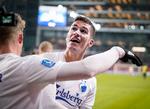 Med sine 2 mål mod OB er Pieros Sotiriou FCK's topscorer i Superligaen i denne sæson., hvor alle cypriotens 9 mål er scoret i Parken.
   Foto: Liselotte Sabroe/Ritzau Scanpix