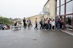Der bliver ikke klappet i hænderne over KL's forslag om ét fælles grundforløb på ungdomsuddannelserne. Her ses elever på   Nyborg Gymnasium (arkivbillede).  Foto: Andreas Haubjerg/POLFOTO