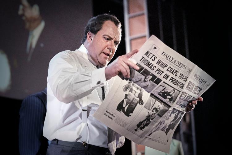 Sangeren Johan reuter var den stærke krumtap i Den Kongelige Operas amerikanske satsning 'Nixon in China' i Operaen. Foto: Camilla Winther