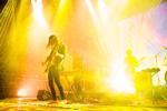 Australske Tame Impala - her fotograferet på Roskilde Festival i 2016 - har lavet årets bedste rocksang, 'Patience'.
   Foto: Thomas Borberg/POLFOTO