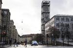 Det var her i Park Allé i Aarhus, at to børn lørdag eftermiddag blev efterladt. Politet er i gang med at større opklaringsarbejde for at finde ud af, hvad der er op og ned i sagen og ikke mindst, hvor børnenes forældre er.  Foto: Mikkel Berg Pedersen/Ritzau Scanpix
