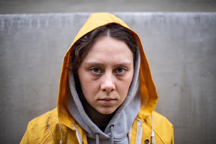 Greta Thunberg er tidligere på ugen blevet kåret som Årets Person af Times Magazine. Emil Rostrup, som iscenesætter forestillingen, kalder hende for »et levende ikon«. Foto: Emil Rostrup
