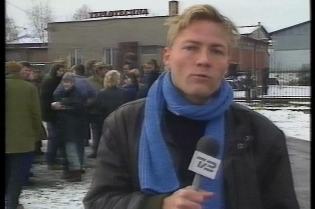 25. november i industrikvarteret. Vil arbejderne støtte op om 2-timers-strejken for demokrati? Foto: Skærmdump