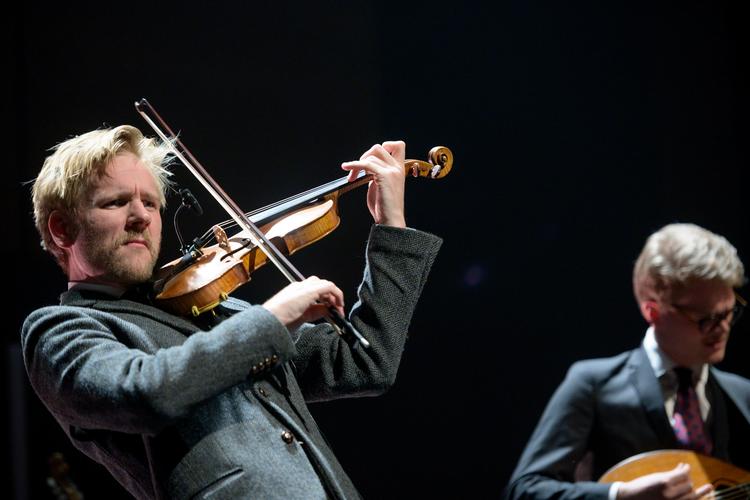 Rune Tonsgaard Sørensen på violin var frontmand i Dreamer's Circus. Foto: Lars Krabbe