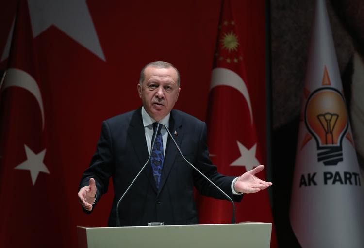 Den tyrkiske præsident Recep Tayyip Erdogan har tidligere sagt, at han vil hjælpe militært iLibyen, hvis der kommer en anmodning. Foto: Murat Kula/Ritzau Scanpix