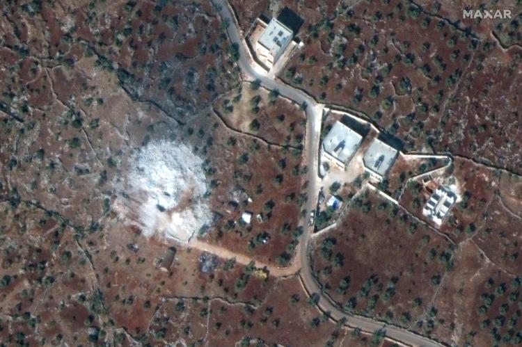 De angivelige drab på 11 kristne mænd i Nigeria er hævn for drabet på Islamisk Stats leder, Abu Bakr al-Baghdadi, og gruppens talsmand. Her ses al-Baghdadis opholdssted efter et amerikansk luftangreb. Foto: Maxar Technologies/Ritzau Scanpix