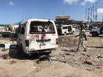 »Der er så mange ofre, fordi der var mange busser fyldt med blandt andet studerende, da eksplosionen skete«, siger et andet øjenvidne, Muhibo Ahmed. Foto: Feisal Omar/Ritzau Scanpix