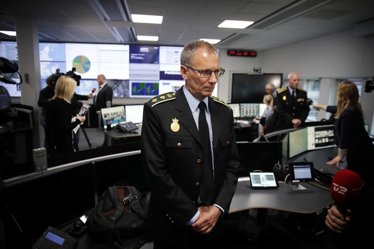 Sådan ser Rigspolitiets nationale situations- og operationscenter i Glostrup ud. Men de fleste i Rigspolitiet beskæftiger sig faktisk ikke med decideret politiarbejdet. Foto: Jens Dresling/POLFOTO