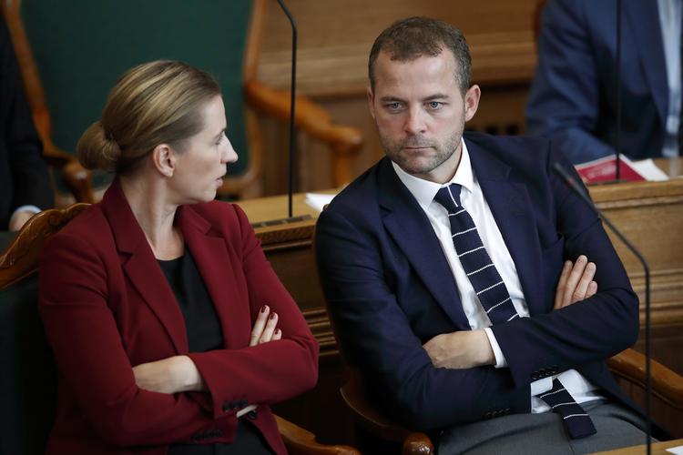 Der blev talt med store bogstaver mellem Mette Frederiksen og Morten Østergaard under finanslovsforhandlingerne. Udlændinge-politikken giver stadig spændinger. Foto: Jens Dresling/POLFOTO