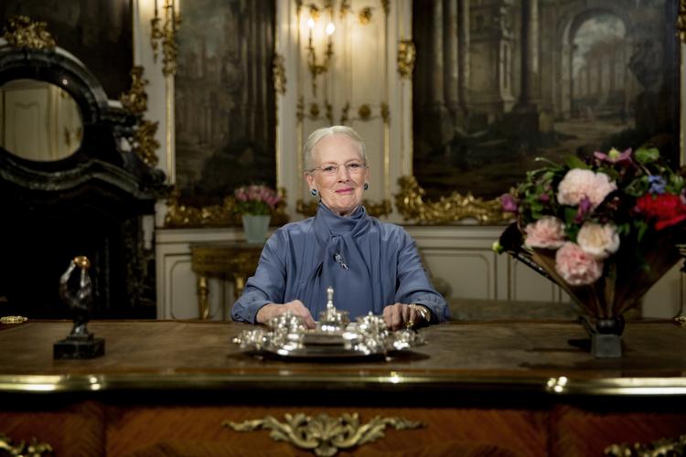 Dronning Margrethe fotograferet under sidste års nytårstale. Foto: Mads Nissen/POLFOTO