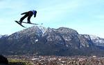 Sejren til Marius Lindvik var den fjerde norske ud af otte mulige i Garmisch-Partenkirchen. Foto: Michael Dalder/Ritzau Scanpix