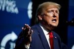 Den amerikanske præsident, Donald Trump, forholder sig nu til angrebet mod Iran i en kommentar på Twitter.  Foto: Marco Bello/Ritzau Scanpix