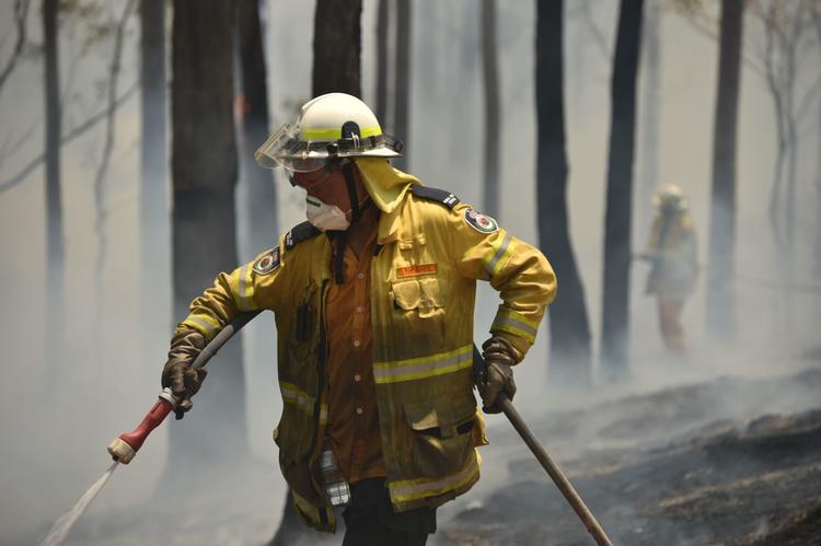 Dødstallet som følge af brandene i Australien er oppe på 23. Blot i denne uge er 12 mennesker omkommet i brandene, mens der fortsat er 21, som man ikke kan gøre rede for i delstaten Victoria.
Over 1500 hjem er brændt ned siden september. Foto: Peter Parks/Ritzau Scanpix