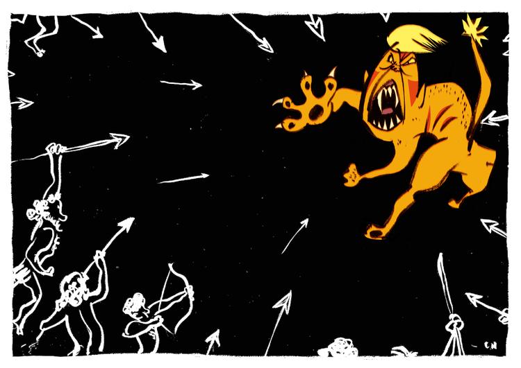Arkivtegning: Claus Nørregaard Foto: Claus Nørregaard/POLITIKEN