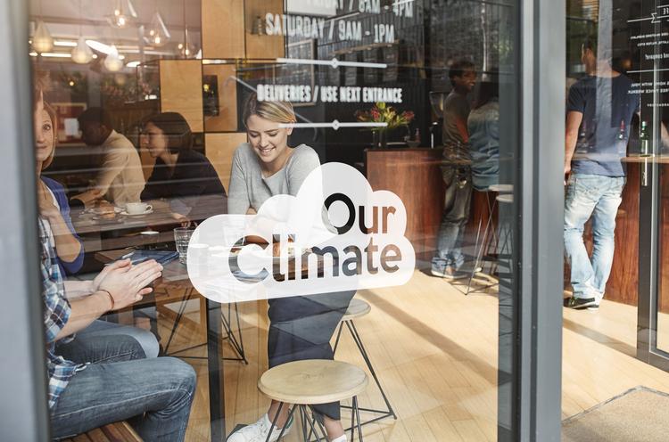 Efter Politikens afsløringer er flere klimahjemmesider blevet lukket ned. Her er et tidligere billede fra Ourclimate.com. Firmaets logo er lagt hen over et billede fra internettet.. Foto fra ourclimate.com Foto: foto fra ourclimate.com