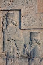 Donald Trump har truet med at bombardere kulturelle skatte i Iran. Her ses en sten fra Persepolis, der er på Unesco's Verdensarvsliste.  Foto: Horst Faas/Ritzau Scanpix