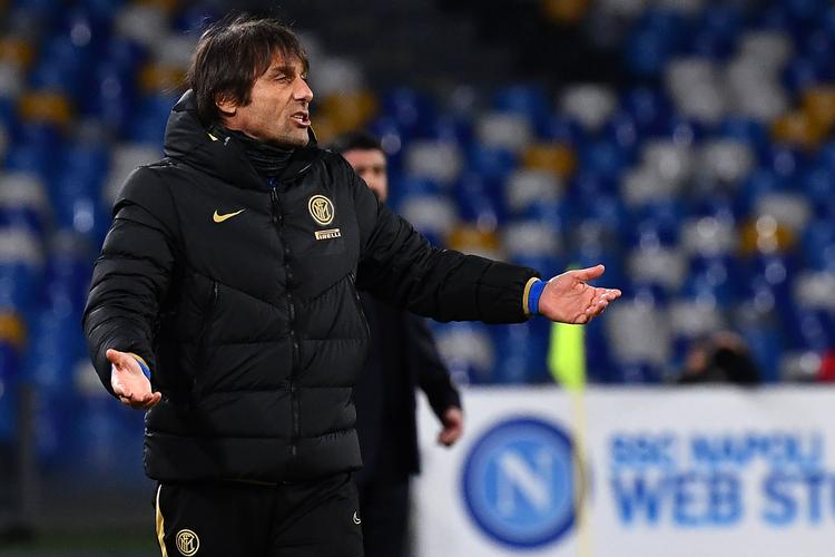Efter fyringen i Chelsea er Antonio Conte blevet cheftræner i Napoli.   Foto: Tiziana Fabi/Ritzau Scanpix