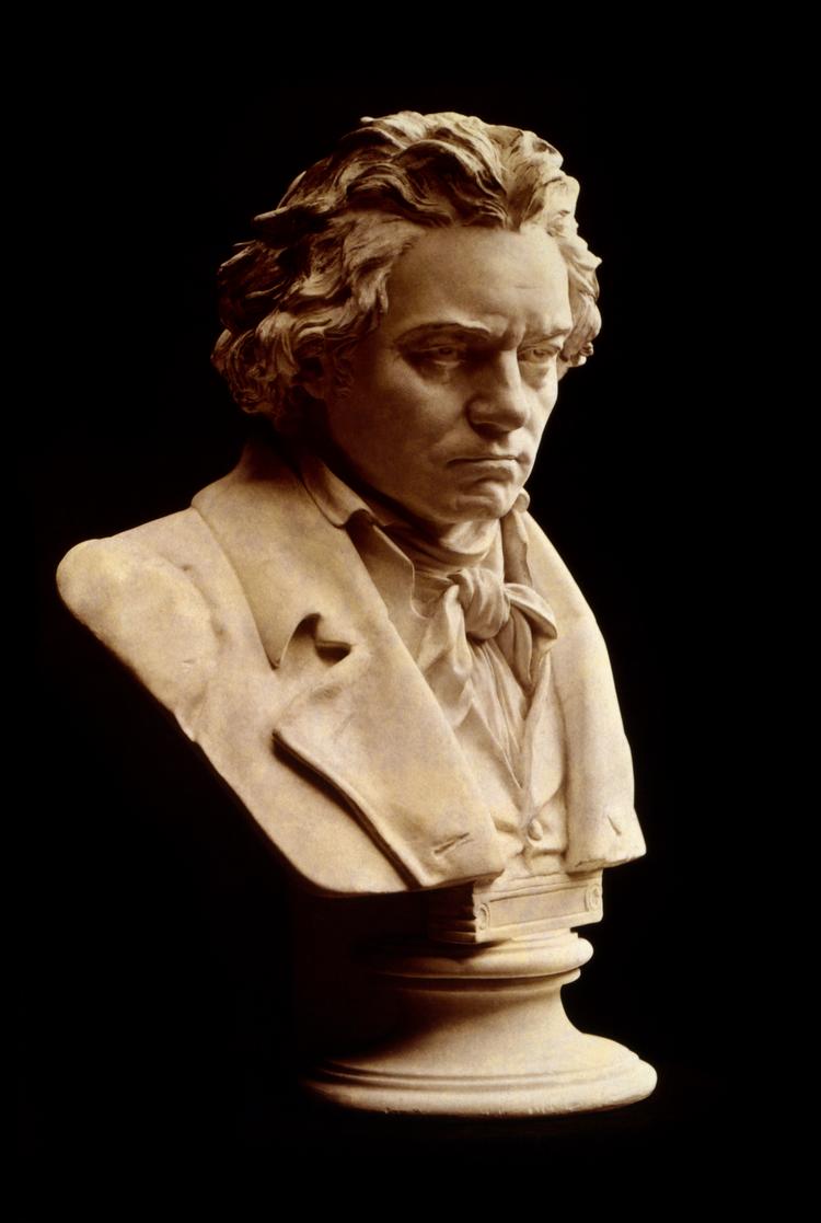 Foto: Buste af Ludwig van Beethoven lavet af den tyske billedhugger Hugo Hagen. Baseret på en livsmaske af Beethoven lavet af Franz Klein i 1812. Foto: Library of Congress Prints and Photographs