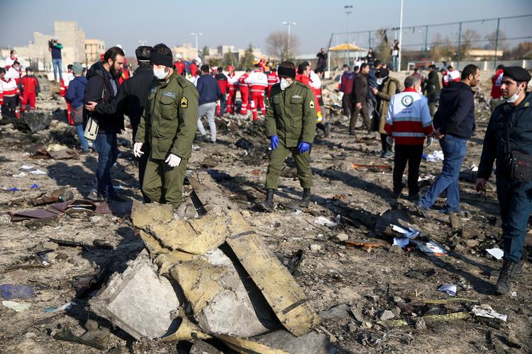 Ingen af de 176 personer om bord på flyet overlevede flystyrtet. Foto: Wana News Agency/Ritzau Scanpix