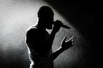 Engelske Stormzy lever op til sit navn: Han er havnet i musikalsk stormvejr med rapkollegaen Wiley.     Foto: Jens Hartmann Schmidt/POLFOTO