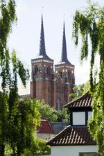 Det bliver dyrt, men kirken skal også bidrage til målet om at reducere CO2-udledning, lyder det fra biskopper. Her ses Roskilde Domkirke.  Foto: Morten Langkilde/POLFOTO