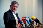 Siemens-direktør Joe Kaeser ved nyhedskonferencen.  Foto: Hannibal Hanschke/Ritzau Scanpix