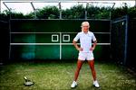 Efter gevinsten ved Wimbledons juniorturnering i 2006 kastede Caroline Wozniacki sig hjemme i Danmark over træningen med stor energi. 
   Foto: Stine Bidstrup/Ritzau Scanpix