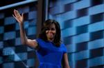 
Det er selvfølgelig Michelle Obamas egen sag, hvordan hun sætter sit hår. Selvfølgelig! 
   Foto: Jim Young/Ritzau Scanpix