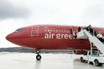Både Air Greenland og det grønlandske selvstyre forventer flere turister og øget eksport med købet af det nye Airbus A330-800neo fly.
   
   Foto: Thomas Borberg/POLFOTO