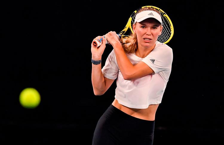 Når den sidste bold er slået ved Australian Open, føler Caroline Wozniacki sig overbevist om, at hun er helt færdig med tennis. Foto: William West/Ritzau Scanpix