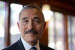 Den amerikanske ambassadør i Sydkorea, Harry Harris, siger, at han kun vil fjerne sit overskæg, hvis nogen kan overbevise ham om, at det reelt belaster forholdet mellem USA og Sydkorea. Foto: Sebastien Berger/Ritzau Scanpix