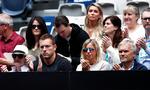 Hele familien Wozniacki er tilstede ved Caroline Wozniackis sidste turnering.
   Foto: Edgar Su/Ritzau Scanpix