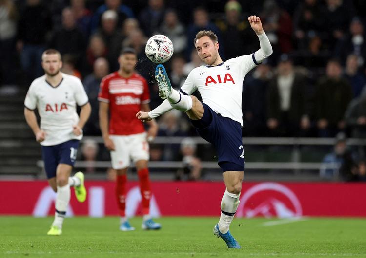 Længe har der været rygter om, at Christian Eriksen er på vej væk fra Tottenham. Nu har Inter-ledelsen bekræftet, at den italienske storklub har budt på danskeren.
   Foto: Eddie Keogh/Ritzau Scanpix
