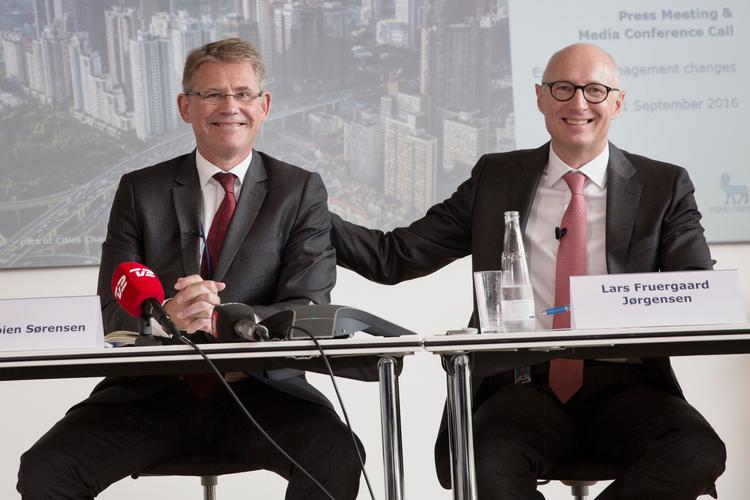 Novo-topchef Lars Fruergaard Jørgensen og den øvrige direktion har oplevet en veritael lønfest siden 2016. Arkivfoto Foto: Melissa Kühn Hjerrild/POLFOTO