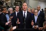 Præsident Trump hvervede udenlandsk indblanding i USA's demokratiske valg, sagde anklager Adam Schiff i rigsret. Foto: Chip Somodevilla/Ritzau Scanpix