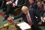 De sidste brikker er faldet på plads i det britiske parlament, og loven om udtræden af EU er vedtaget. Foto: Jessica Taylor/Ritzau Scanpix