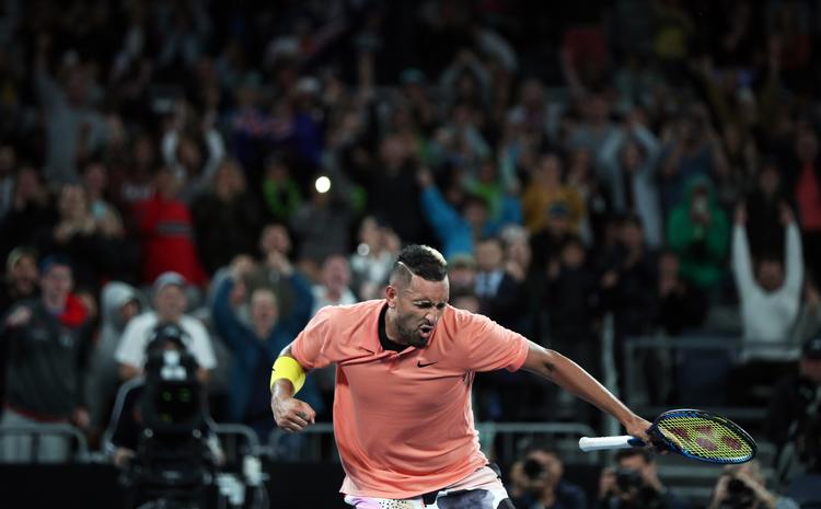 Ingen spillere med australsk pas lige så god opbakning ved Australian Open som Nick Kyrgios. Foto: Hannah Mckay/Ritzau Scanpix