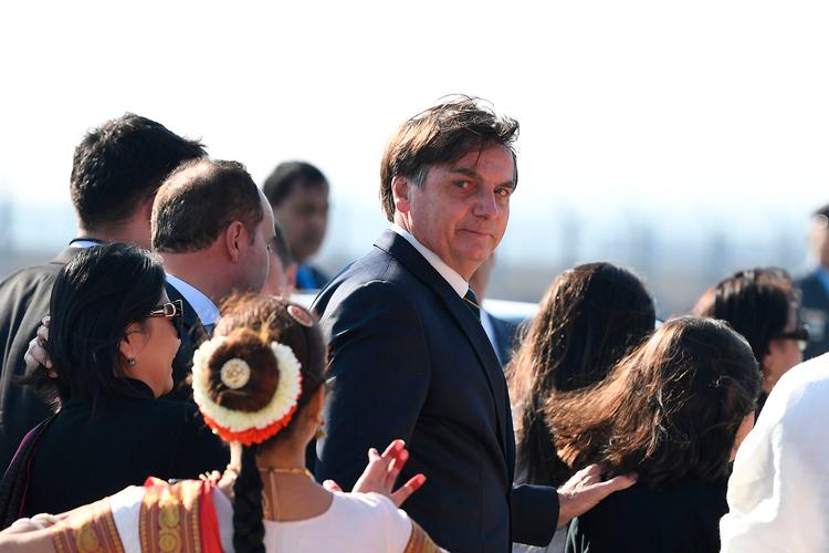Brasiliens præsident Jair Bolsonaro kom i går på Facebook med en racistisk kommentar, der har vakt forargelse blandt de indfødte befolkninger i landet.  Foto: Prakash Singh/Ritzau Scanpix