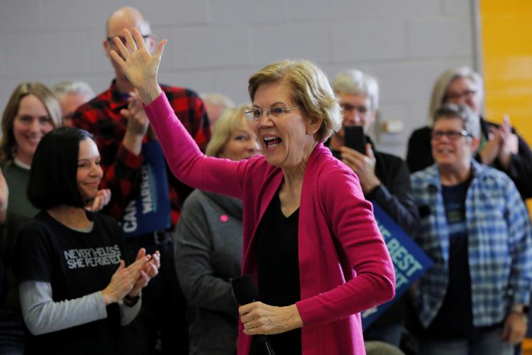 Elizabeth Warren er en af favoritterne til at vinde nomineringen og blive demokraternes udfordrer til Donald Trump. Foto: Brian Snyder/Ritzau Scanpix