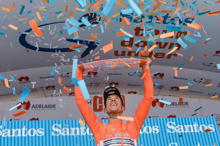 For anden gang i karrieren kunne australieren Richie Porte lade sig hylde som samlet vinder af Tour Down Under
 Foto: Brenton Edwards/Ritzau Scanpix