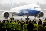 Boeings nyeste flagskib, 777X, bliver det længste nyproducerede fly med plads til 425 passagerer.
     Foto: Terray Sylvester/Ritzau Scanpix