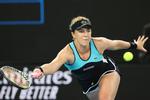 Mens det russiske stortalent Andrej Rublev mandag røg ud af Australian Open, lykkedes det det en anden russer, Anastasia Pavlyuchenkova (foto), at komme videre til kvartfinalen.
   Foto: David Gray/Ritzau Scanpix
