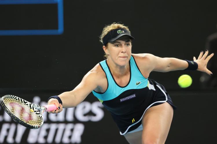 Mens det russiske stortalent Andrej Rublev mandag røg ud af Australian Open, lykkedes det det en anden russer, Anastasia Pavlyuchenkova (foto), at komme videre til kvartfinalen.
   Foto: David Gray/Ritzau Scanpix