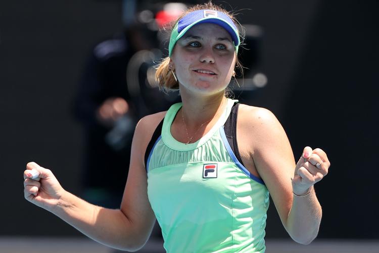 USA's Sofia Kenin har stor succes ved Australian Open, hvor hun er fremme i semifinalen.   Foto: David Gray/Ritzau Scanpix