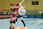VM's mest værdifulde spiller, Estavana Polman (i hvidt), er klar til at opnå noget crazy med Esbjerg efter sejren i Kristiansand. Foto: Tor Erik Schrøder/Ritzau Scanpix
